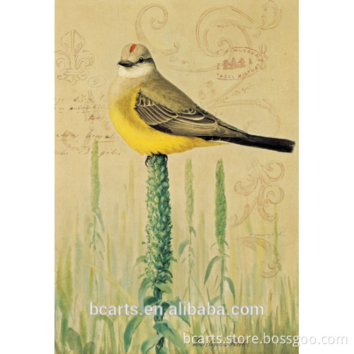 New tin bird design painting for living room decoration